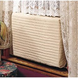 Indoor Air Conditioner Cover (Beige) (Medium - 15 -17"H x 22 -25"W x 2"D)