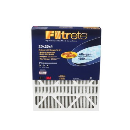 Filtrete Allergen Reduction Filter, 20-Inch by 25-Inch by 4-Inch, 4-Pack